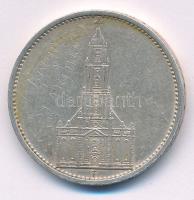 Német Harmadik Birodalom 1934F 5M Ag "Garnisonkirche" T:XF 
German Third Reich 1934F 5 Re...