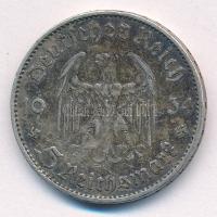 Német Harmadik Birodalom 1934A 5M Ag "Garnisonkirche" T:XF,VF patina 
German Third Reich ...