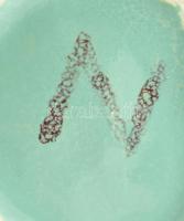 N vagy Z jelzéssel: Retró kerámia tálka, hibátlan, d: 15,5 cm