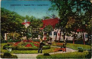 1916 Debrecen, Nagyerdei park és vízgyógyintézet. Vasúti levelezőlapárusítás 8548. (EB)