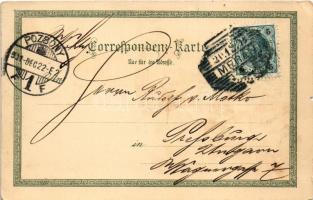 1901 Merano, Meran (Südtirol); Kurhaus, Neue protest. Kirche, Bauer, Gisela Promenade / spa, church,...