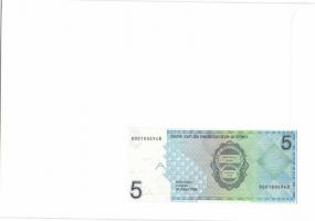 Holland Antillák 1986. 5G dekoratív, nagyalakú bankjegyes, bélyeges borítékon T:I