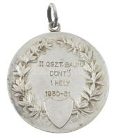 1931. "Budapesti Labdarúgók Alszövetsége - 1926 / II. oszt. bajn. döntő 1. hely 1930-31" e...