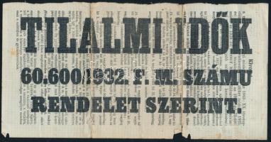 1932 Fényképes vadászjegy orosházi gazdálkodó részére