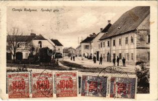 1925 Gornja Radgona, Felsőregede; Spodnji griz / street. TCV card (EK)