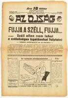 1937 Az Ojság c. jiddis humorú vicclap több számából összeállított kolligátum, sérült állapotban
