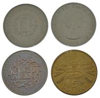 Nagy-Britannia 1965. 1C "Sir Winston Churchill" Cu-Ni + 1972. 25p Cu-Ni "Erzsébet és ...