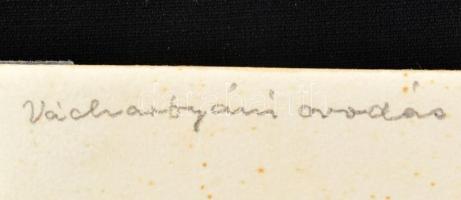 Róna Emy (1904-1988): Váchartyáni óvodás, 1952. Akvarell, ceruza, papír, jelzett, lapon apró foltokk...