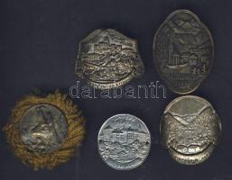 4db klf botjelvény, benne Hungarika! + 1db vadászati kitűző