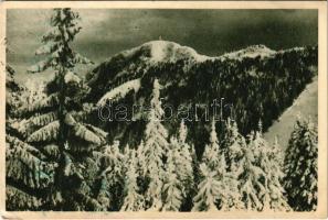 1956 Bucsecs-hegység, Butschetsch, Muntii Bucegi; Postavarul / Keresztényhavas / mountain (ázott / wet damage)