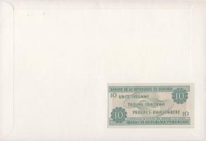 Burundi 1991. 10Fr dekoratív, nagyalakú bankjegyes, bélyeges borítékon T:I