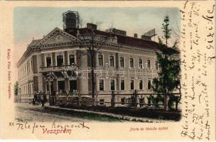 1902 Veszprém, Posta és távirda épülete. Pósa Endre kiadása