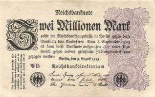 Német Birodalom / Weimari Köztársaság 1923. 2.000.000M (50x) T:II,II/III,III