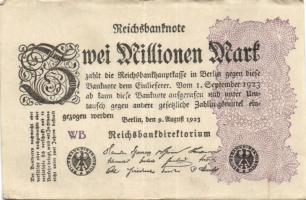 Német Birodalom / Weimari Köztársaság 1923. 2.000.000M (50x) T:II,II/III,III