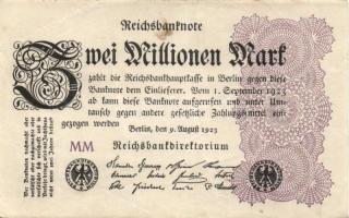 Német Birodalom / Weimari Köztársaság 1923. 2.000.000M (50x) T:II,II/III,III