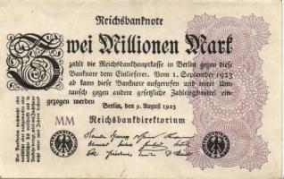 Német Birodalom / Weimari Köztársaság 1923. 2.000.000M (50x) T:II,II/III,III