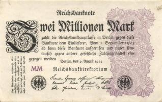 Német Birodalom / Weimari Köztársaság 1923. 2.000.000M (50x) T:II,II/III,III