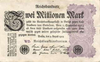 Német Birodalom / Weimari Köztársaság 1923. 2.000.000M (50x) T:II,II/III,III