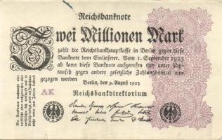 Német Birodalom / Weimari Köztársaság 1923. 2.000.000M (50x) T:II,II/III,III