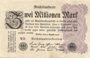 Német Birodalom / Weimari Köztársaság 1923. 2.000.000M (50x) T:II,II/III,III