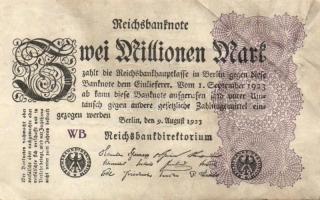Német Birodalom / Weimari Köztársaság 1923. 2.000.000M (50x) T:II,II/III,III