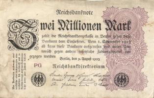 Német Birodalom / Weimari Köztársaság 1923. 2.000.000M (50x) T:II,II/III,III