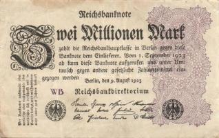 Német Birodalom / Weimari Köztársaság 1923. 2.000.000M (50x) T:II,II/III,III