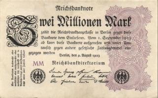 Német Birodalom / Weimari Köztársaság 1923. 2.000.000M (50x) T:II,II/III,III