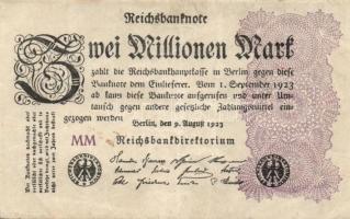Német Birodalom / Weimari Köztársaság 1923. 2.000.000M (50x) T:II,II/III,III
