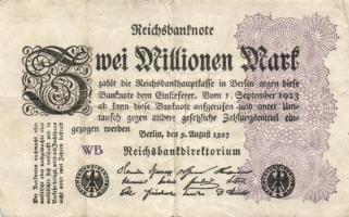 Német Birodalom / Weimari Köztársaság 1923. 2.000.000M (50x) T:II,II/III,III