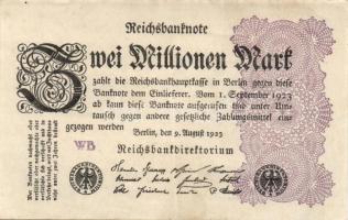 Német Birodalom / Weimari Köztársaság 1923. 2.000.000M (50x) T:II,II/III,III