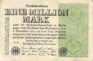 Német Birodalom / Weimari Köztársaság 1923. 1.000.000M (50x) T:II,II/III,III