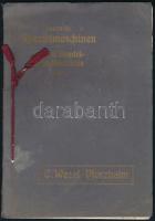 1911 Carl Wezel. Spezialmaschinenfabrik für die Gold-, Silber- und Unedelmetall-Industrie. Pforzheim. Katalogausgabe. Pforzheim, W. Berggötz, zsínórfűzött papírkötésben, foltos borítóval, 3+5+8-11+2+12-13+2+6+18+12+12 p