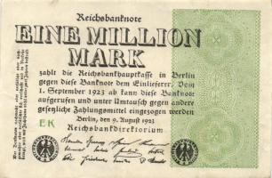 Német Birodalom / Weimari Köztársaság 1923. 1.000.000M (50x) T:II,II/III,III