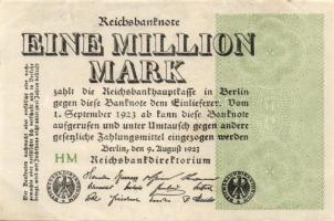 Német Birodalom / Weimari Köztársaság 1923. 1.000.000M (50x) T:II,II/III,III