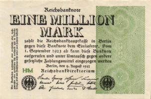 Német Birodalom / Weimari Köztársaság 1923. 1.000.000M (50x) T:II,II/III,III