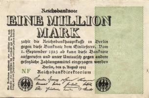 Német Birodalom / Weimari Köztársaság 1923. 1.000.000M (50x) T:II,II/III,III