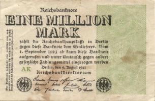 Német Birodalom / Weimari Köztársaság 1923. 1.000.000M (50x) T:II,II/III,III