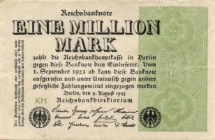 Német Birodalom / Weimari Köztársaság 1923. 1.000.000M (50x) T:II,II/III,III