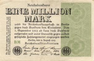 Német Birodalom / Weimari Köztársaság 1923. 1.000.000M (50x) T:II,II/III,III