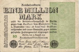 Német Birodalom / Weimari Köztársaság 1923. 1.000.000M (50x) T:II,II/III,III