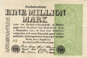 Német Birodalom / Weimari Köztársaság 1923. 1.000.000M (50x) T:II,II/III,III