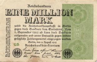 Német Birodalom / Weimari Köztársaság 1923. 1.000.000M (50x) T:II,II/III,III