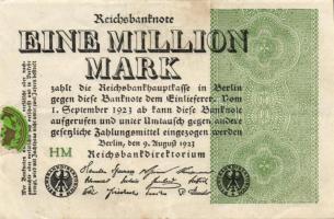 Német Birodalom / Weimari Köztársaság 1923. 1.000.000M (50x) T:II,II/III,III