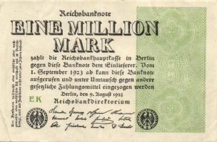 Német Birodalom / Weimari Köztársaság 1923. 1.000.000M (50x) T:II,II/III,III