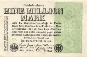 Német Birodalom / Weimari Köztársaság 1923. 1.000.000M (50x) T:II,II/III,III