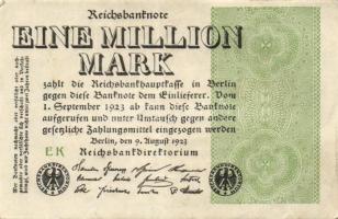 Német Birodalom / Weimari Köztársaság 1923. 1.000.000M (50x) T:II,II/III,III