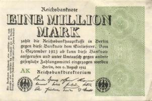 Német Birodalom / Weimari Köztársaság 1923. 1.000.000M (50x) T:II,II/III,III
