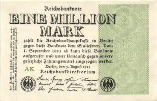 Német Birodalom / Weimari Köztársaság 1923. 1.000.000M (50x) T:II,II/III,III