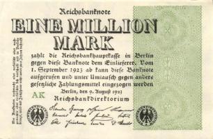 Német Birodalom / Weimari Köztársaság 1923. 1.000.000M (50x) T:II,II/III,III